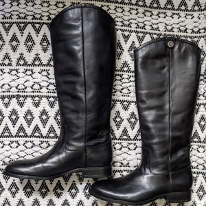 NIB Frye Melissa Button 2 Black Extended Calf